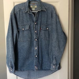 Vintage Levi’s button down long sleeve shirt. Button cuffs. 2003. Green tag. EUC